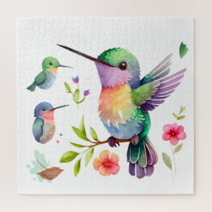 Puzzle Cute Hummingbirds para los amantes de los pájaros