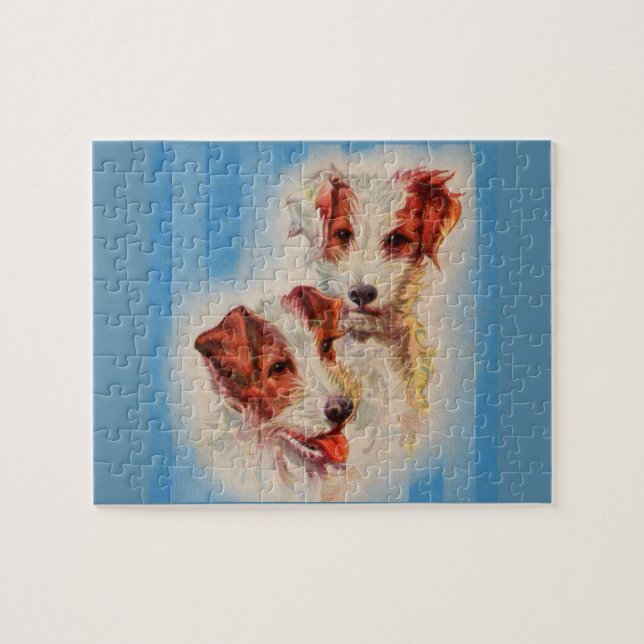 Puzzle CUTE Jack Russell terriers (Horizontal)
