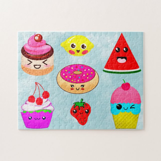 Puzzle Cute Kawai Fruit & Sweets Kids (Horizontal)