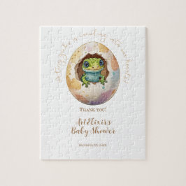 Puzzle Cute Kawaii Gecko Lizard Egg Baby Shower