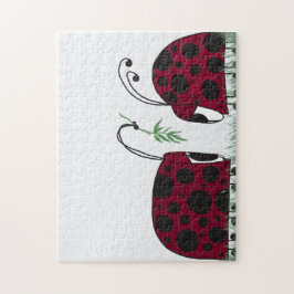 Puzzle Cute Ladybugs Y Mistletoe