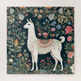 Puzzle Cute Llama Elegante Floral