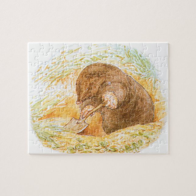 Puzzle Cute Mole (Arte Animal para Niños) (Beatrix Potter (Horizontal)