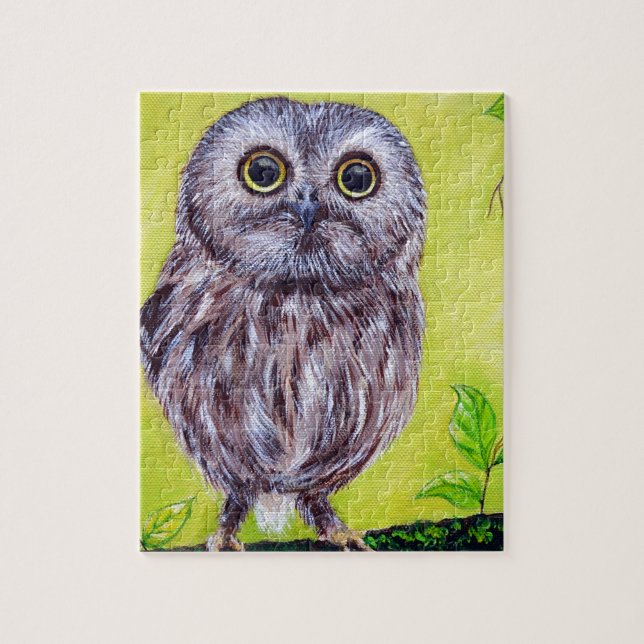 Puzzle Cute Owl Pinting (Vertical)