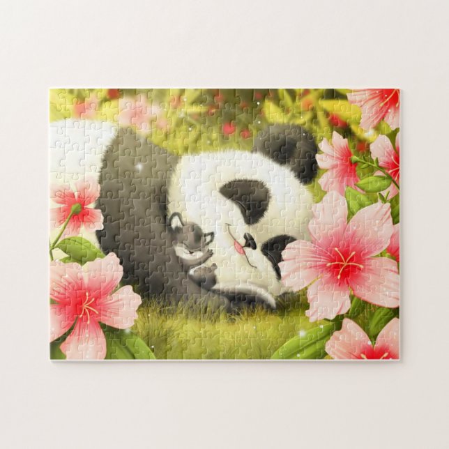 Puzzle Cute Pandas (Horizontal)