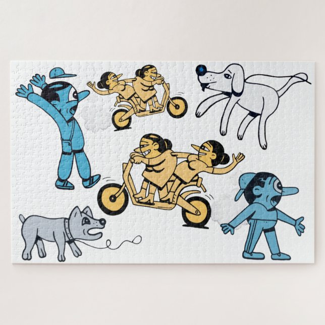 Puzzle Cute Personalizado Jigsaw (Horizontal)