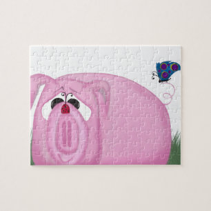 Puzzle Cute Piglet Chumley Y Hermosos Amigos