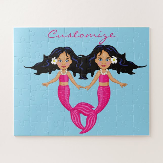 Puzzle Cute Pink-tailed Mermaid Thunder_Cove (Horizontal)