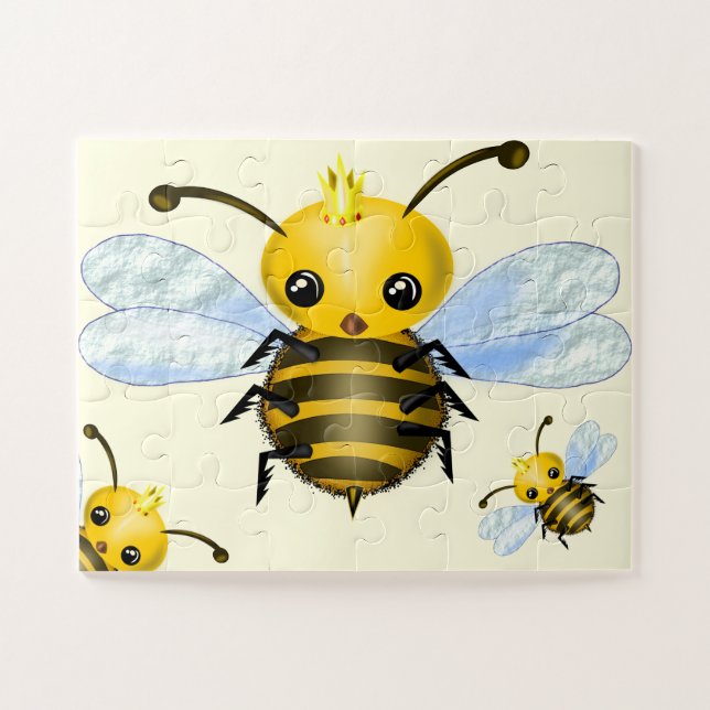 Puzzle Cute Queen Bee (Horizontal)