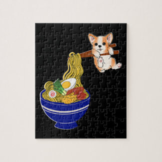 Puzzle Cute Ramen Corgi Dog