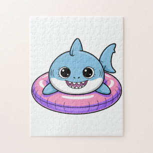Puzzle Cute Shark Baby Con Flotador   Niños