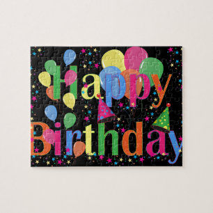 Puzzle Cute Simple Coloroso Feliz Cumpleaños