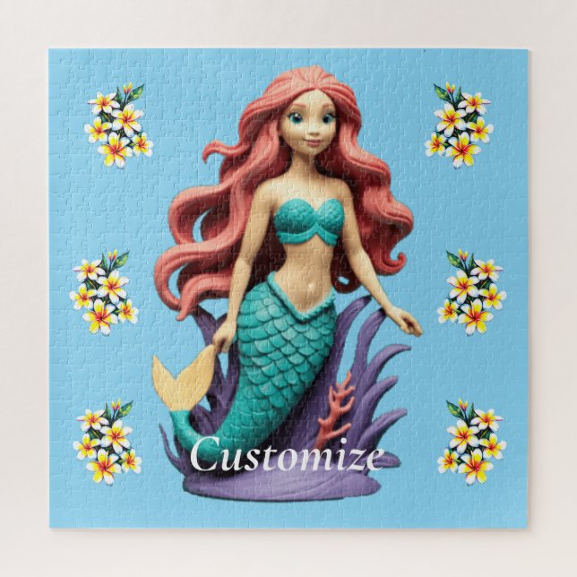 Puzzle Cute Sirena Pelirroja Thunder_Cove (Vertical)