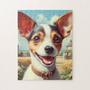 Puzzle Cute Toy Fox Terrier Pintura