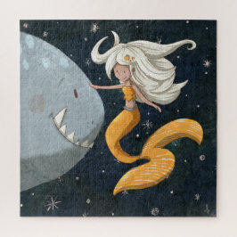 Puzzle Cute Under the Sea Mermaid y Shark