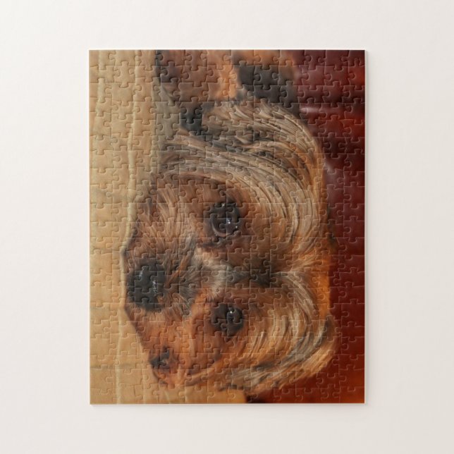 Puzzle Cute Yorkshire terrier dog,Yorkie (Vertical)