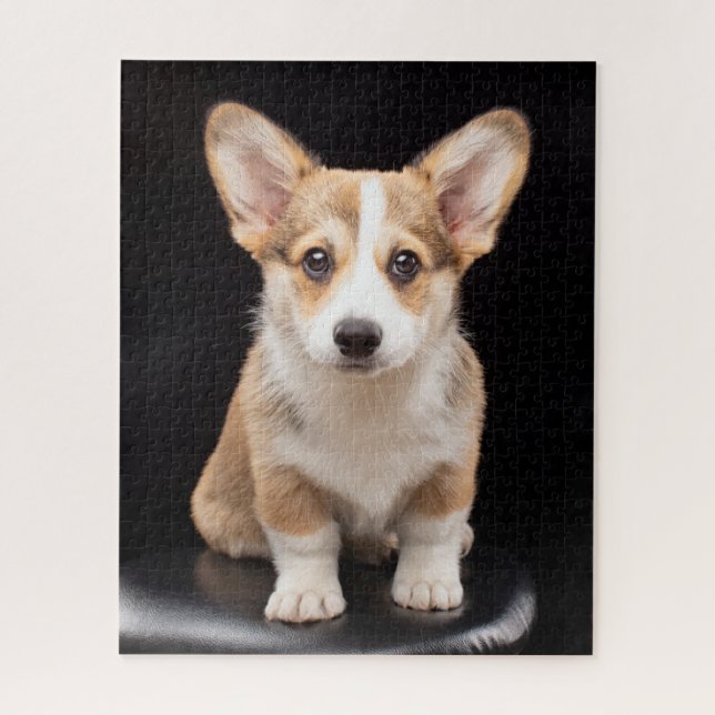 Puzzle Cutest Baby Animals | Corgi Puppy Standing Tall (Vertical)