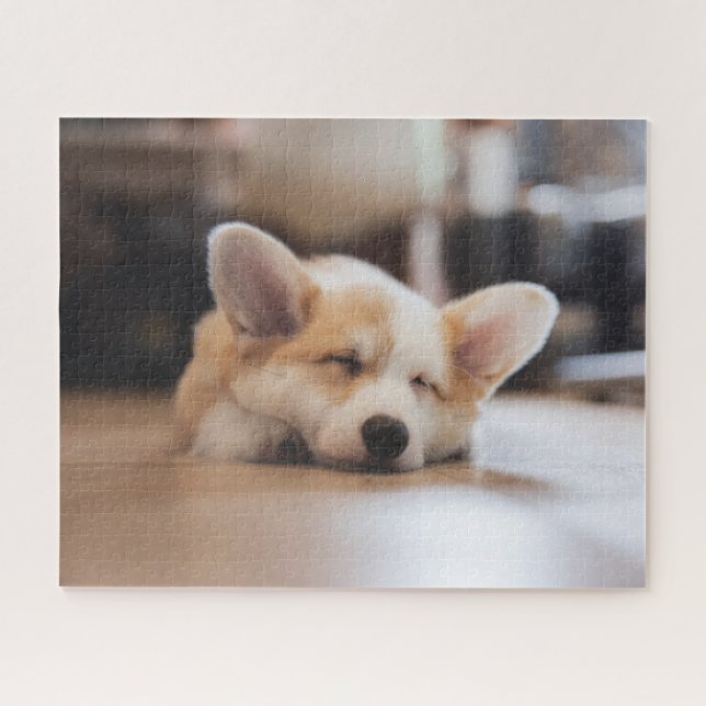 Puzzle Cutest Baby Animals | Sleepy Corgi (Horizontal)