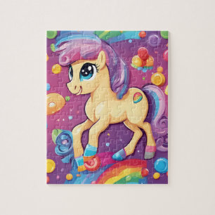 Puzzle Cuto colorido poni