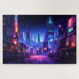 Puzzle Cyberpunk Rooftop Tokyo