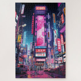 Puzzle Cyberpunk Tokyo Neon Street