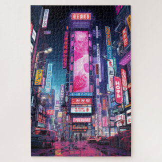 Puzzle Cyberpunk Tokyo Neon Street