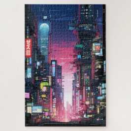 Puzzle Cyberpunk Tokyo Street Neon