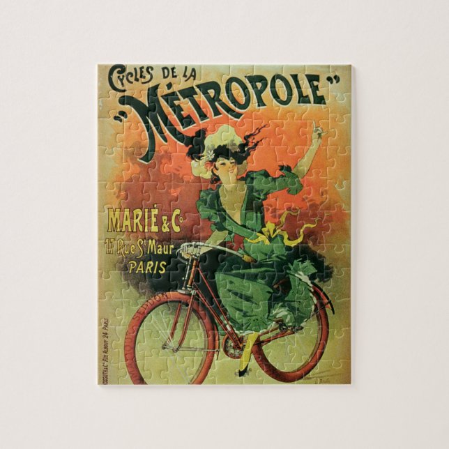 Puzzle "Cycles de La Metropole", Marie y Co. (lith del (Vertical)