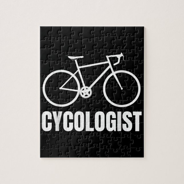 Puzzle Cycologist Funny Bicicleta Regalo (Vertical)