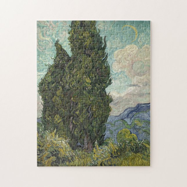 Puzzle Cypreses de Van Gogh Painting Art (Vertical)