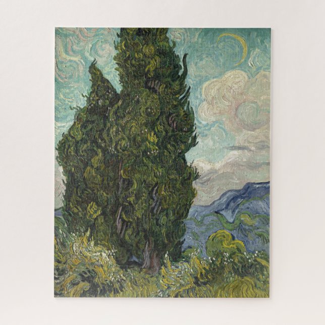 Puzzle Cypreses de Van Gogh Painting Art (Vertical)