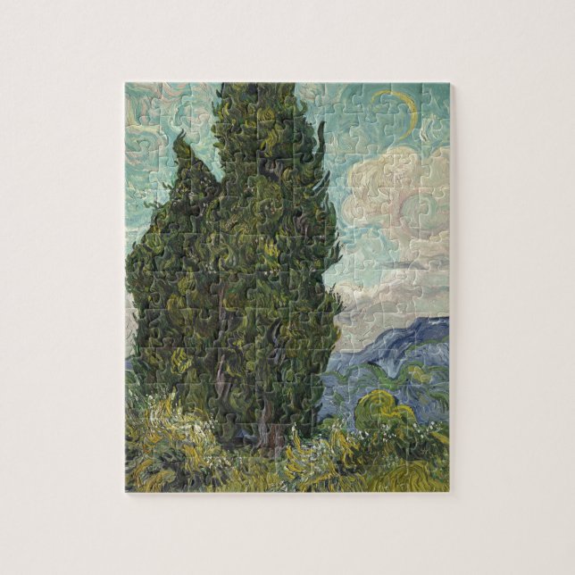 Puzzle Cypreses de Van Gogh Painting Art (Vertical)