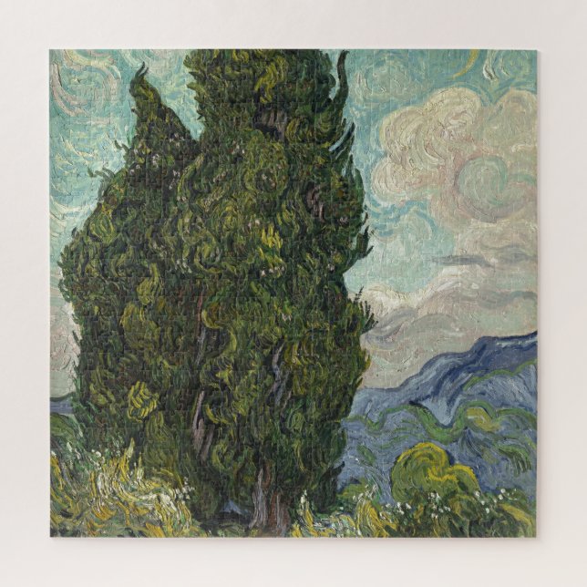 Puzzle Cypreses de Van Gogh Painting Art (Vertical)
