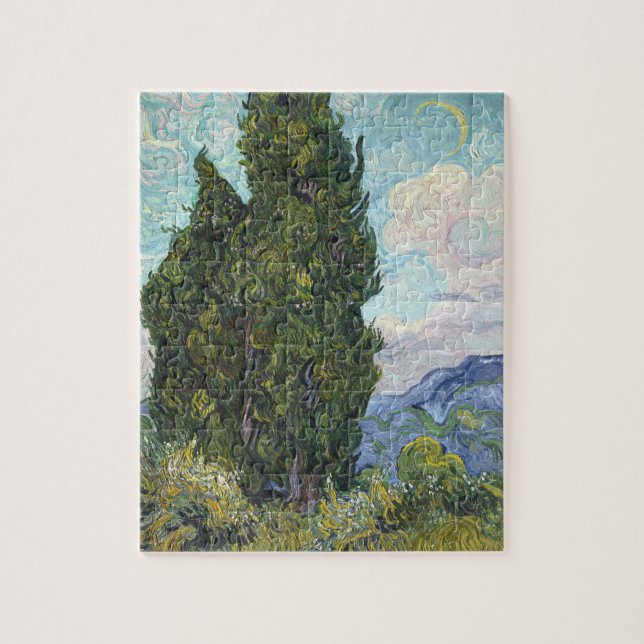 Puzzle Cypresse de Van Gogh (Vertical)