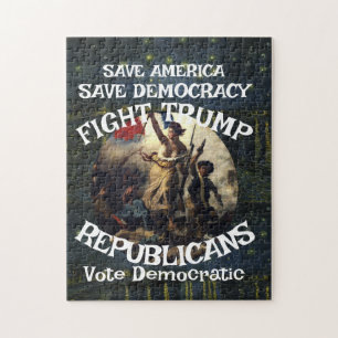 Puzzle Czar Rue Mentiroso Trump POTUS Patriótico Tren MAG