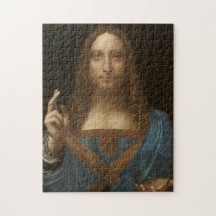 Puzzle Da Vinci, salvador del mundo, salvador Mundi