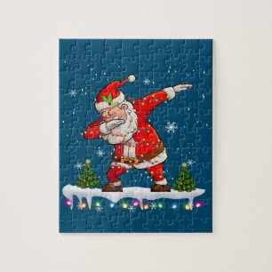 Puzzle Dabbing Santa Claus Navidades Niños hombres gracio