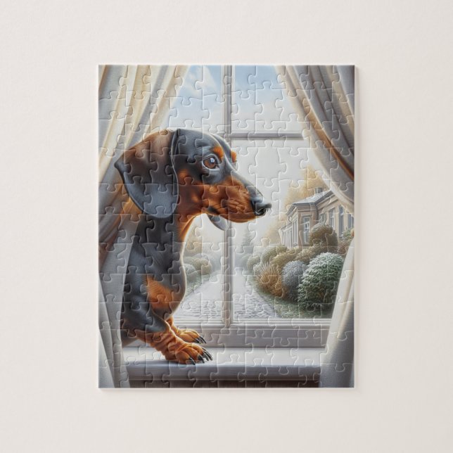 Puzzle Dachshund (Vertical)