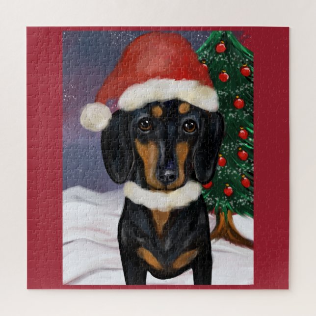 Puzzle Dachshund (Vertical)