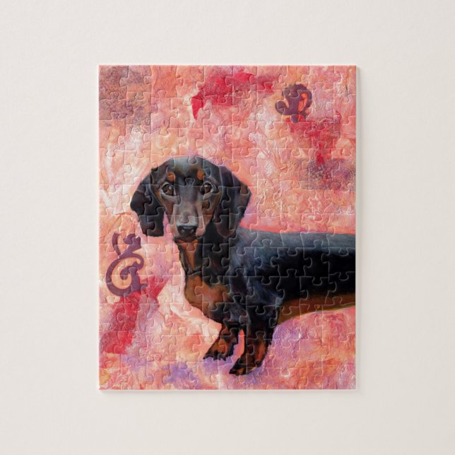Puzzle Dachshund (Vertical)