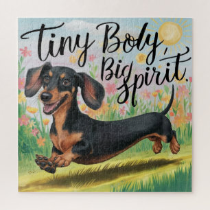 Puzzle Dachshund Cuerpo Pequeño, Gran Espíritu