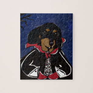 Puzzle Dachshund de Halloween