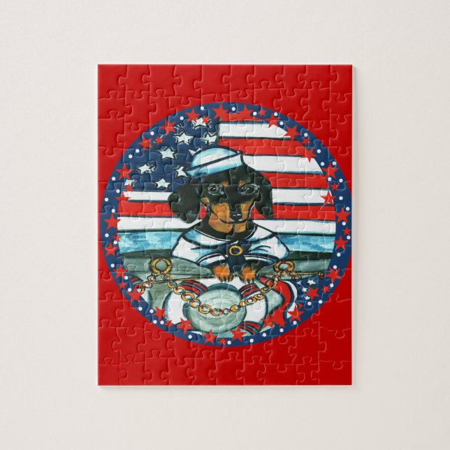 PUZZLE DACHSHUND DE LA MARINA (Vertical)