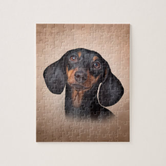 Puzzle Dachshund de raza de perro dibujante