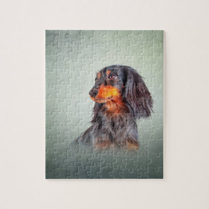 Puzzle Dachshund de raza de perro dibujante