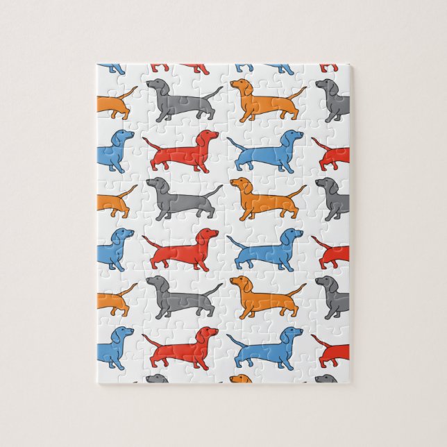 Puzzle Dachshund Dog (Vertical)