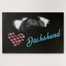 Dachshund Ojos color sólido 1000 pieza