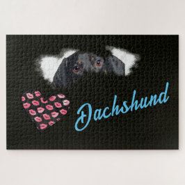 Puzzle Dachshund Ojos color sólido 1000 pieza