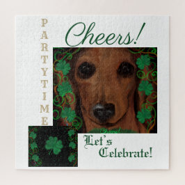 Puzzle Dachshund Rojo    