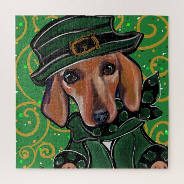 PUZZLE DACHSHUND ROJO (Vertical)